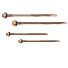 Hex Washer Head Self Drilling Screw With Two Parts Thread 