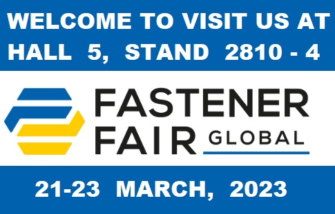 Welcome to visit us at the Fastener Fair Global
